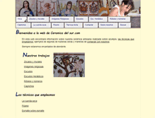 Tablet Screenshot of ceramicadelsur.com